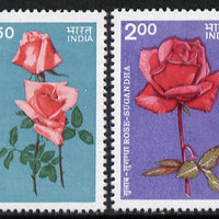 India 1984 Roses set of 2 unmounted mint, SG 1141-42