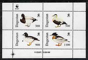 Dagestan Republic 1996 WWF - Ducks perf sheetlet containing set of 4 values unmounted mint