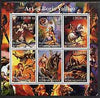 Turkmenistan 2001 Fantasy Art of Boris Vallejo perf sheetlet containing 6 values unmounted mint