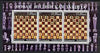 Kalmikia Republic 2000 Chess #3 perf sheetlet containing set of 3 values unmounted mint