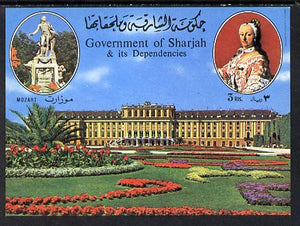 Sharjah 1970 Mozart imperf m/sheet Mi BL 74 unmounted mint