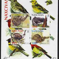 Naxcivan Republic 1998 WWF imperf sheetlet containing set of 4 values unmounted mint