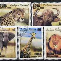 Cuba 2005 National Zoo perf set of 5 fine cto used SG 4856-60