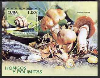 Cuba 2005 Mushrooms & Snails perf m/sheet fine cto used