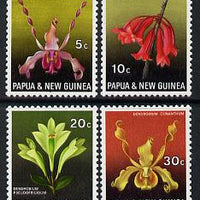 Papua New Guinea 1969 Fauna Conservation (Orchids) set of 4, SG 159-62 unmounted mint