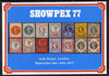 Exhibition souvenir sheet for 1977 Showpex showing Great Britain QV Jubilee set of 14 unmounted mint