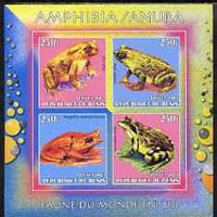 Benin 2003 World Fauna #19 - Frogs & Toads imperf sheetlet containing 4 values unmounted mint