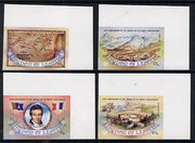 Lesotho 1983 French Missionaries Anniversary set of 4 in imperf marginal singles as SG 550-53