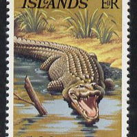 Solomon Islands 1979 Crocodile $5 (with imprint) unmounted mint, from Reptiles def set SG 403B, gutter pairs available price x 2