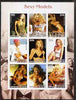 Benin 2003 Sexy Models imperf sheetlet containing set of 9 values unmounted mint