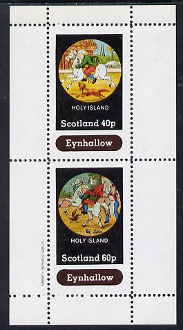 Eynhallow 1982 Fairy Tales (Riding a Horse #1) perf sheetlet containing set of 2 values unmounted mint