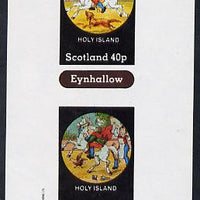 Eynhallow 1982 Fairy Tales (Riding a Horse #1) imperf sheetlet containing set of 2 values unmounted mint