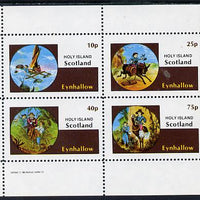 Eynhallow 1982 Fairy Tales (Adventures in the Jungle) perf sheetlet containing set of 4 values unmounted mint