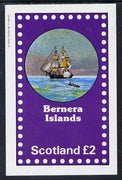 Bernera 1982 Fairy Tales (Adventures on the High Seas) imperf deluxe sheet (£2 value) unmounted mint