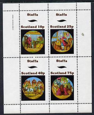 Staffa 1982 Fairy Tales (High Society) perf sheetlet containing set of 4 values unmounted mint