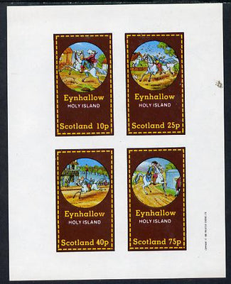 Eynhallow 1982 Fairy Tales (Riding a Horse #2) imperf sheetlet containing set of 4 values unmounted mint