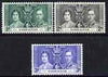 Gibraltar 1937 KG6 Coronation perf set of 3 unmounted mint, SG 118-20