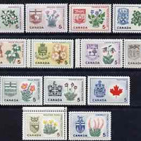 Canada 1964 Provincial Emblems perf set of 13 unmounted mint, SG 543-55