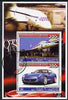 Djibouti 2006 Concorde & Ferrari 612 Scaglietti perf sheetlet containing 2 values cto used