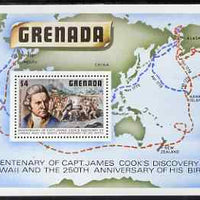 Grenada 1978 Birth Anniversary of Capt Cook perf m/sheet unmounted mint, SG MS974