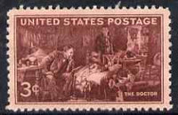 United States 1947 Medical Profession 3c unmounted mint, SG 946