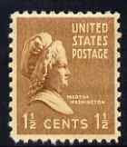 United States 1938-54 Martha Washington 1.5c unmounted mint, SG 801