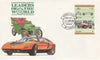 St Lucia 1984 Cars #1 (Leaders of the World) $1 Alfa Romeo (1930) imperf se-tenant pair on illustrated cover with first day cancel (as SG 707a) very few imperfs are known on cover