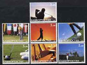 Bashkortostan 2000 Golf perf set of 7 values complete unmounted mint