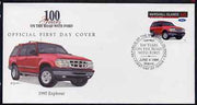 Marshall Islands 1996 Centenary of Ford Cars - 1995 Explorer on illustrated cover with special first day cancel, SG 719