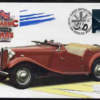 Great Britain 1996 Classic Sports Cars 26p MG TD on Mercury illustrated (Limited Edition) cover with special Beaulieu cancel, SG 1946