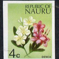 Nauru 1973 Plant (Denea) 4c definitive (SG 102) unmounted mint IMPERF single