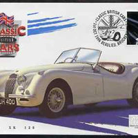 Great Britain 1996 Classic Sports Cars 43p Jaguar XK120 on Mercury illustrated (Limited Edition) cover with special Beaulieu cancel, SG 1948