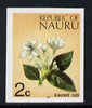 Nauru 1973 Flower (Kauwe lud) 2c definitive (SG 100) unmounted mint IMPERF single