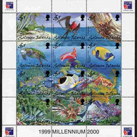 Solomon Islands 1999,Philex France composite perf sheetlet containing 12 values unmounted mint SG 924-35