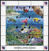 Solomon Islands 1999,Philex France composite perf sheetlet containing 12 values unmounted mint SG 924-35