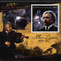 Gabon 2010-12 Greatest Personalities in World History - Albert Einstein large perf s/sheet unmounted mint