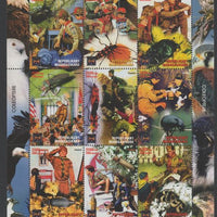 Madagascar 2005 Rockwell Scouts & Animals perf sheetlet containing 9 values unmounted mint. Note this item is privately produced and is offered purely on its thematic appeal. .