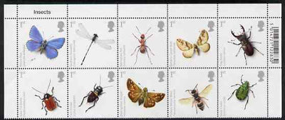 Great Britain 2008 Action for Species #2 - Insects perf se-tenant block of 10 unmounted mint SG 2831-40