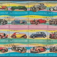 Equatorial Guinea 1974 Early Cars perf set of 16 values fine used