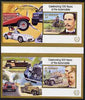 St Vincent 1987 Centenary of Motoring (with Designers) set of 4 m/sheets (2 pairs from uncut proof sheets) unmounted mint SG MS 1089