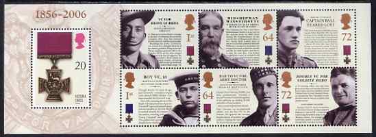 Great Britain 2006 150th Anniversary of Victoria Cross perf m/sheet unmounted mint, SG MS 2665