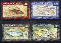 Papua New Guinea 1993 Freshwater Fish perf set of 4 unmounted mint SG 691-94