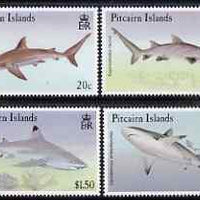 Pitcairn Islands 1992 Sharks perf set of 4 unmounted mint SG 414-7