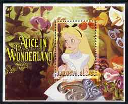 Liberia 2006 Walt Disney - Alice in Wonderland perf m/sheet fine cto used