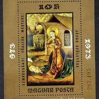 Hungary 1973 Paintings in Christian Museum m/sheet (Birth of Jesus) unmounted mint SG MS 2843 (Mi Bl 102)