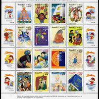 Brazil 1997 Children & Citizenship perf sheetlet containing 16 values unmounted mint SG 2860a