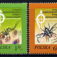 Poland 1978 Congress of Parasitologists set of 2 SG 2554-55 unmounted mint