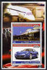 Djibouti 2006 Concorde & Ferrari 612 Scaglietti perf sheetlet containing 2 values unmounted mint