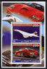 Djibouti 2006 Concorde & Ferrari F430-RA perf sheetlet containing 2 values unmounted mint