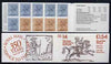 Great Britain 1981-85 Postal History series #14 (Postal Messengers) £1.54 booklet with selvedge at right, SG FQ4B